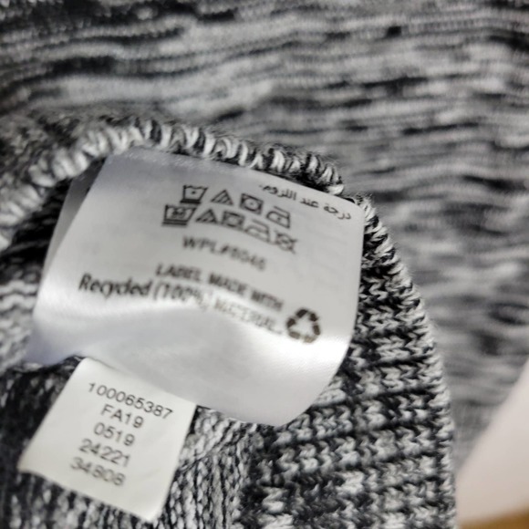 INC International Concepts Men's Gray Pullover Sweater Medium Marled Knit Hooded - Picture 5 of 5